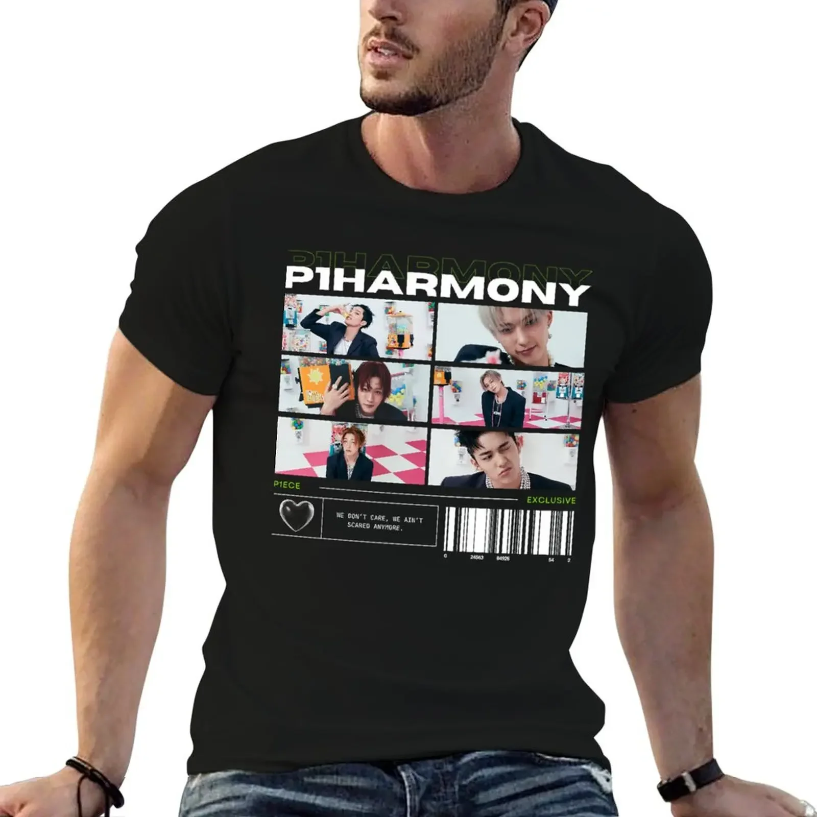 P1Harmony band P1ece Exclusive T-Shirt animal prinfor boys aesthetic clothes anime t shirts mens tall t shirts