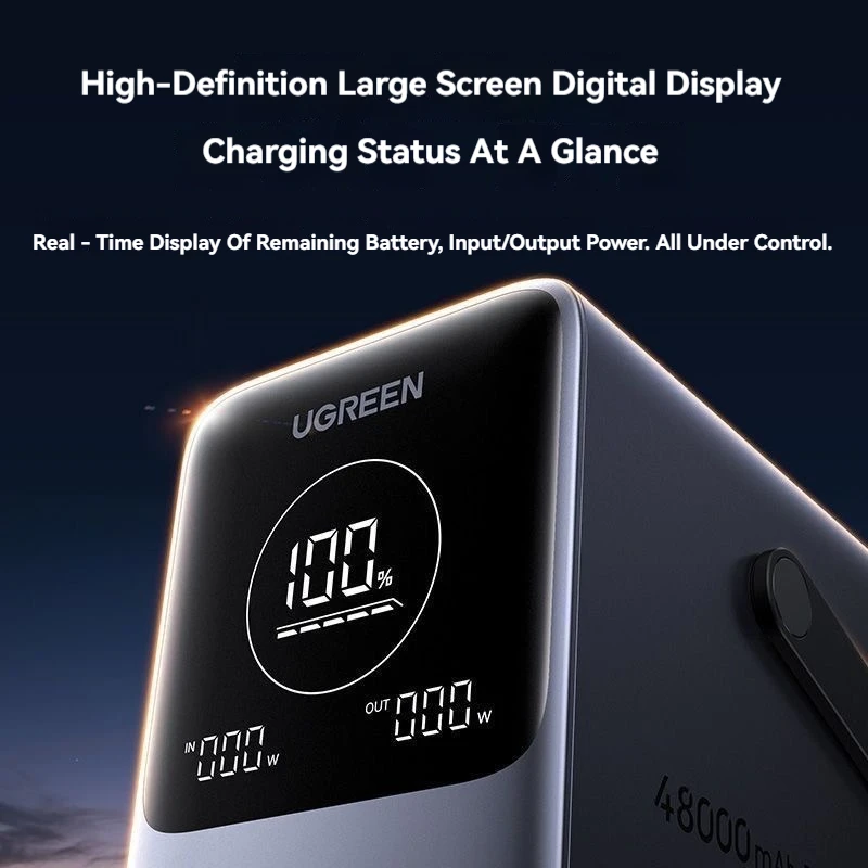 UGREEN Portable Power Bank Station PB770 300W 48000mAh PD Fast Charge External Battery For Laptop Mac Camping Emergency Travel