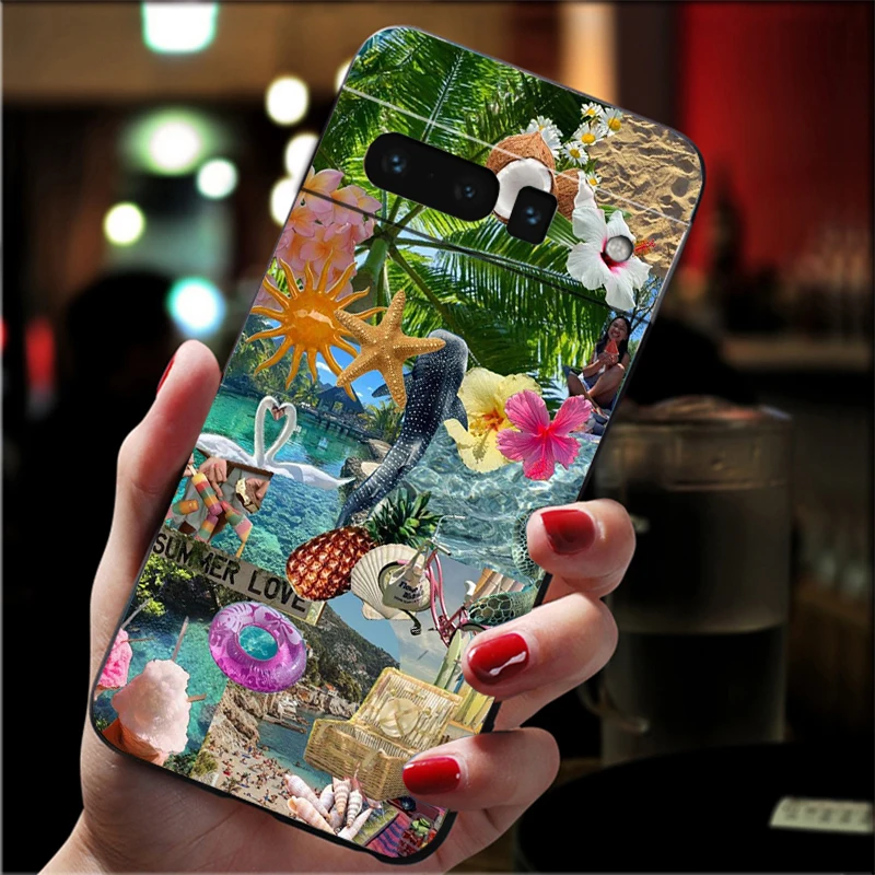 

Phone Case For Google Pixel 10 9 Pro XL 9A 8 7 6 Pro Pixel 8A 7A 6A Pixel 8 7 6 5 Summer Ocaen Beach Lemon Flower