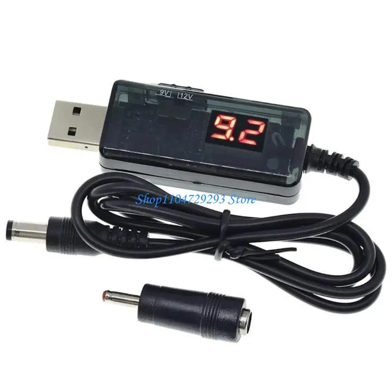 USB To DC5.5x2.1 Converter Cable Step Up Voltages Adapter For Continuous Device 
