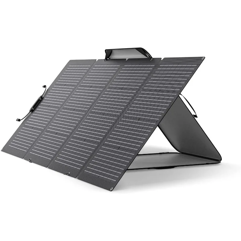 

220Watt Bifacial Foldable Solar Panel, Complete with Adjustable Kickstand, Waterproof IP68 & Durable for Off The Grid Living