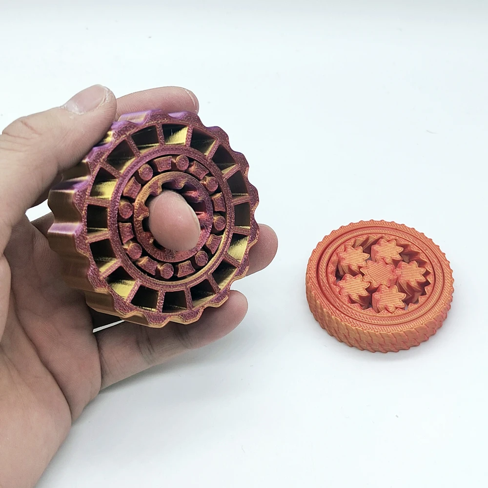 

【2 Pack】3D Printed Fingertip Spinner Set - Eco-Friendly PLA Material | Stress Relief Toy for Kids & Adults