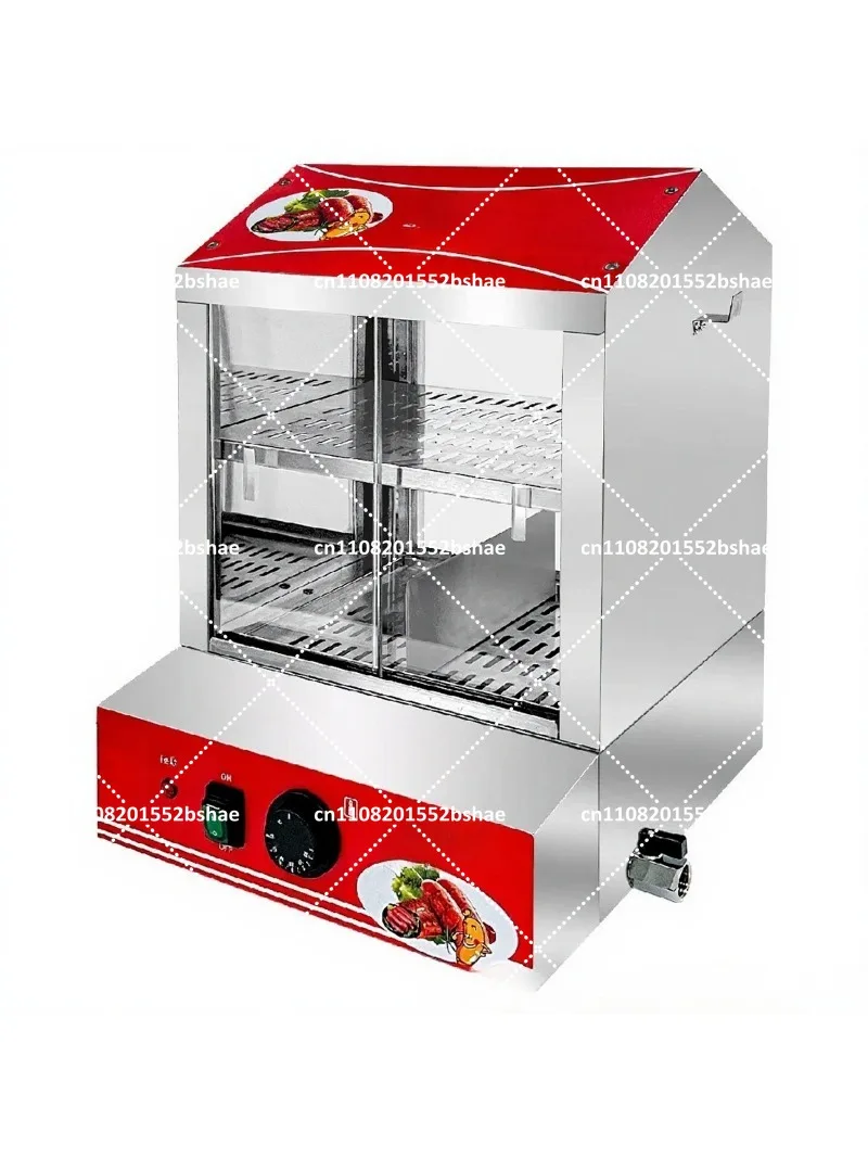 Commercial Hot Dog Warmer, Electric Heated Display Cabinet for Sausages and Food