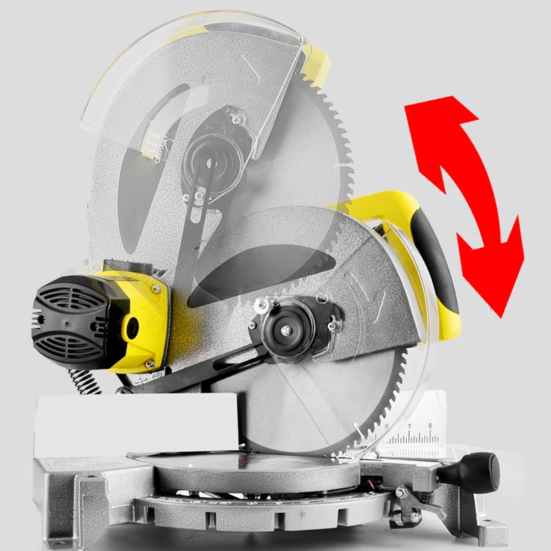 220V 10 " aluminum sawing machine 255mm aluminum wood Angle Miter Saw For Woodworking Tool And Rubber Plastic Aluminium Cutting