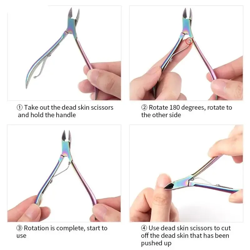 6mm Blade Fingernail Toenail Cuticle Nipper Trimming Stainless Steel Nail Clipper Cutter Cuticle Scissors Plier Manicure Tools