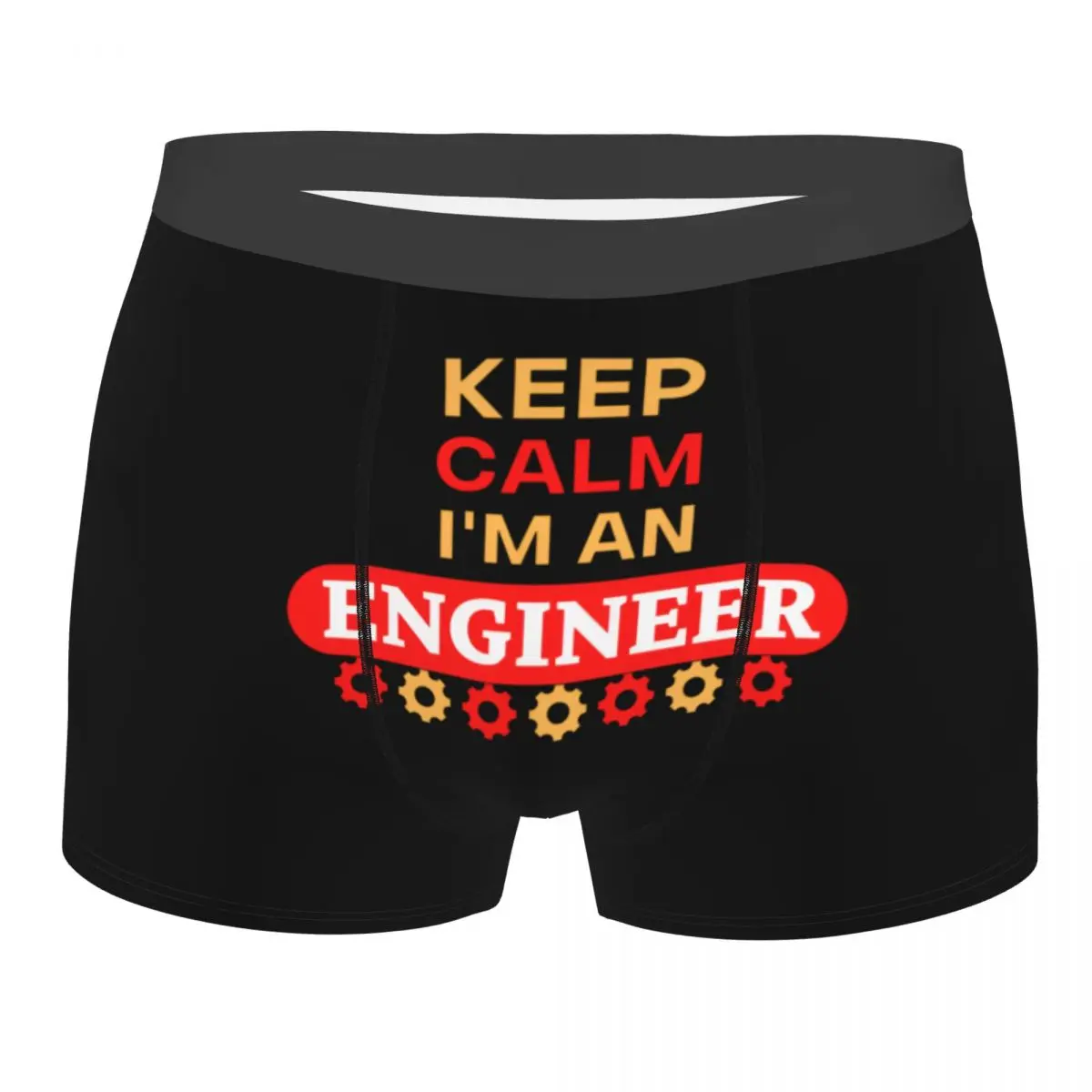 

Custom Keep Calm I Am An Engineer Underwear Men Printed Boxer Briefs Shorts Panties Breathable Underpants