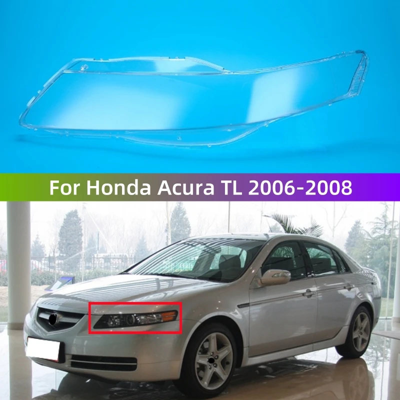 

For Honda Acura TL 2006 2007 2008 Car Accsesories Transparent PC Material Headlight Lights Glass Shell