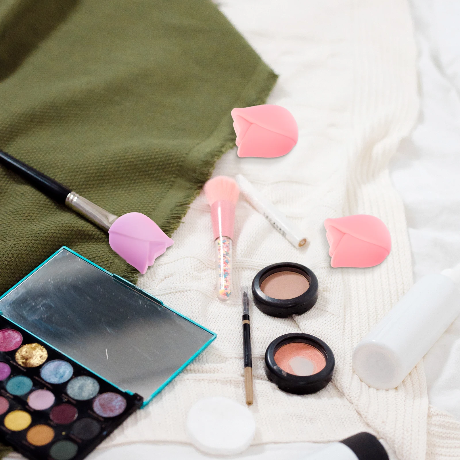 

6 Pcs Dust Cover Kit Silicone Protectors Dustproof Travel Dustproof Brush Covers Size Brush Covers Accessories