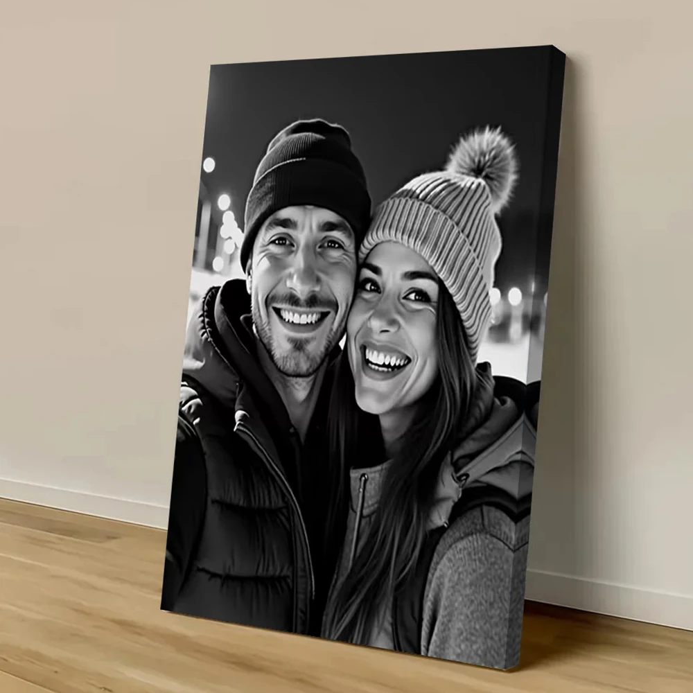 Stampa Personalizzata su Tela da Le Tue Foto, Poster per Matrimoni e Compleanni, Decorazione Murale, Immagini di Animali Domestici, Famiglia e Paesaggi