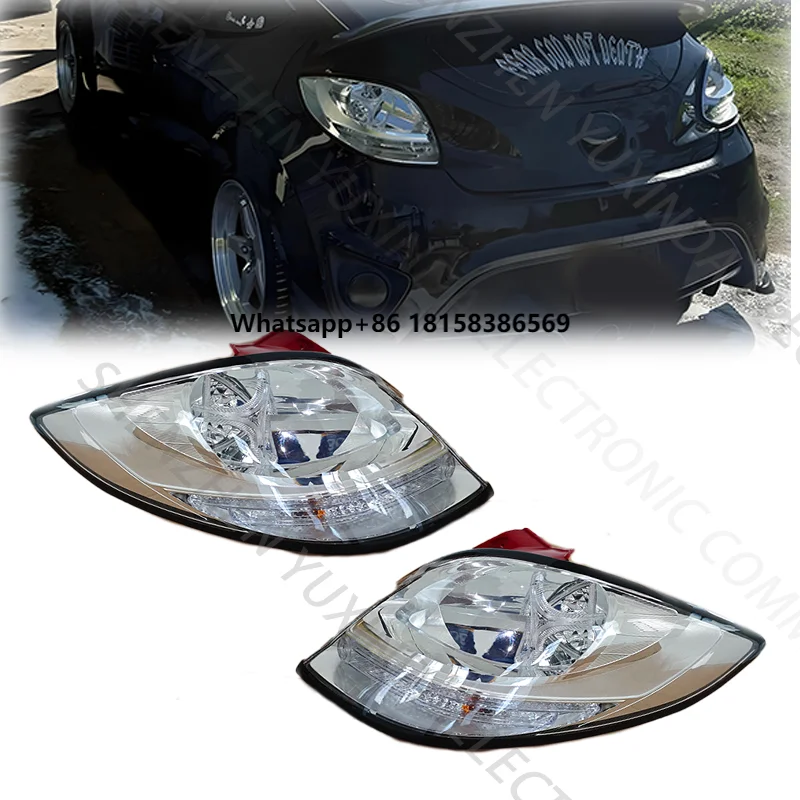 

Customization Auto Led Taillight for Veloster 2012-2018 Transparent Lens Modified Red to clear Len 2012 2016 2018 12-18