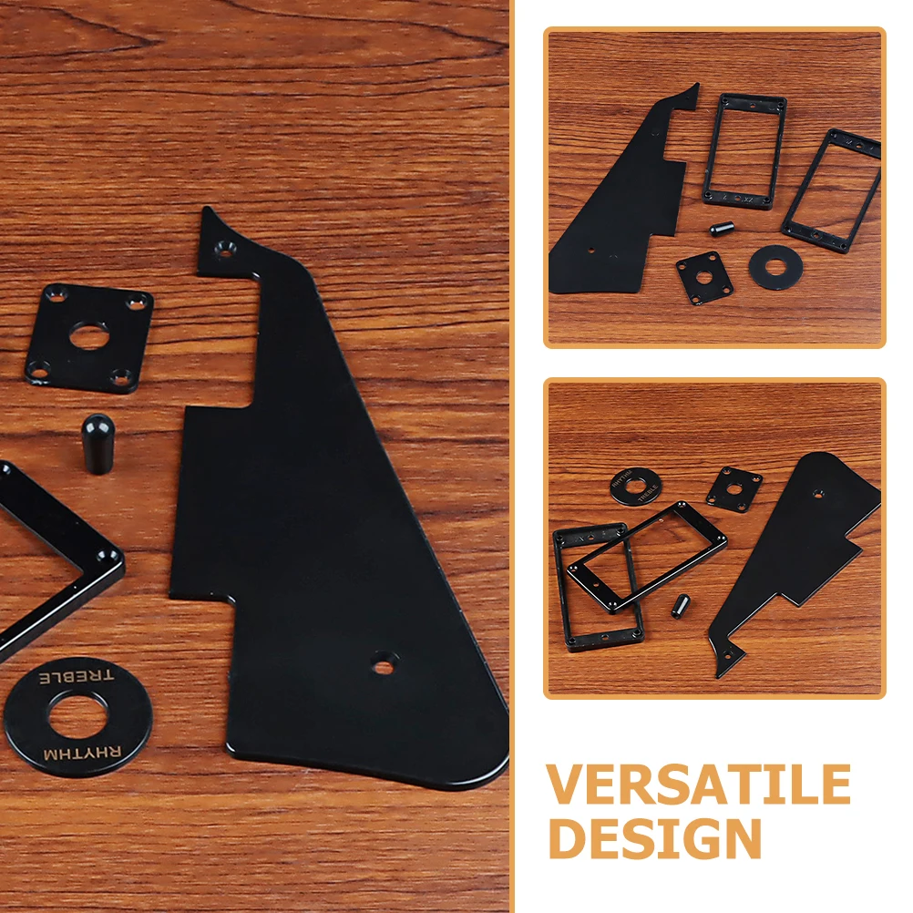 

LP110 Black Plastic Cover Frame Set for Acoustic Electric Scratch Resistant Protector Parts Self Adhesive