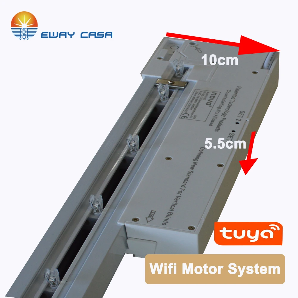 EWAY EWAY CASA Smart Curtain Motor Vertical Blinds Tuya Blind MotorMotorized Blinds Light Filtering Smart Curtain Blind  MVB-FC