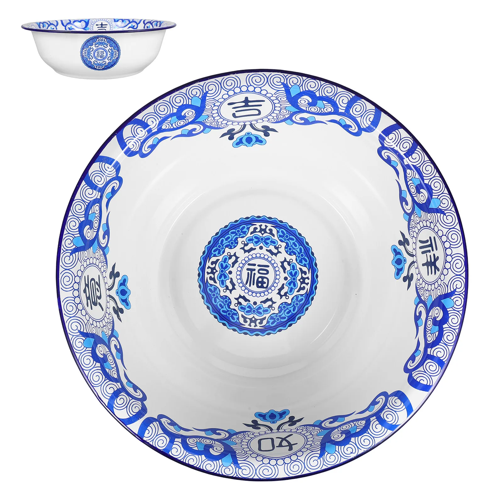 

Extra Large Enamelware Basin Classic Vintage Design Multi Use for Kitchen Cooking Baking Laundry Garden Vegetable Wash and