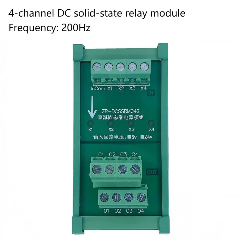 4 8 16-channel solid-state relay module, optocoupler relay, contactless PLC DC amplification drive