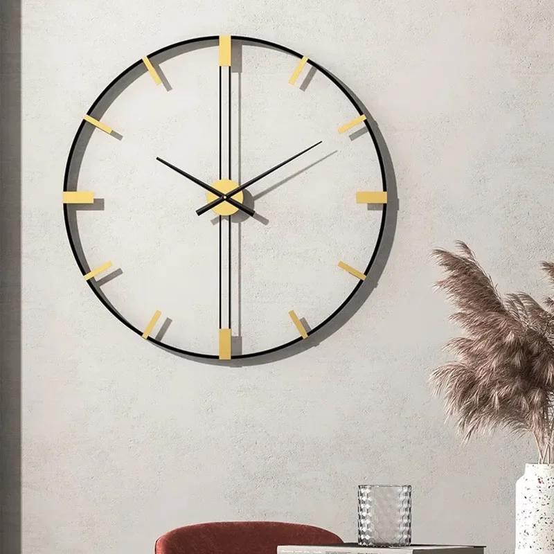 

Big Size Wall Clocks Mechanism Metal Silent Silent Minimalist Modern Wall Watch Modern Design Kitchen Duvar Saati Home Design