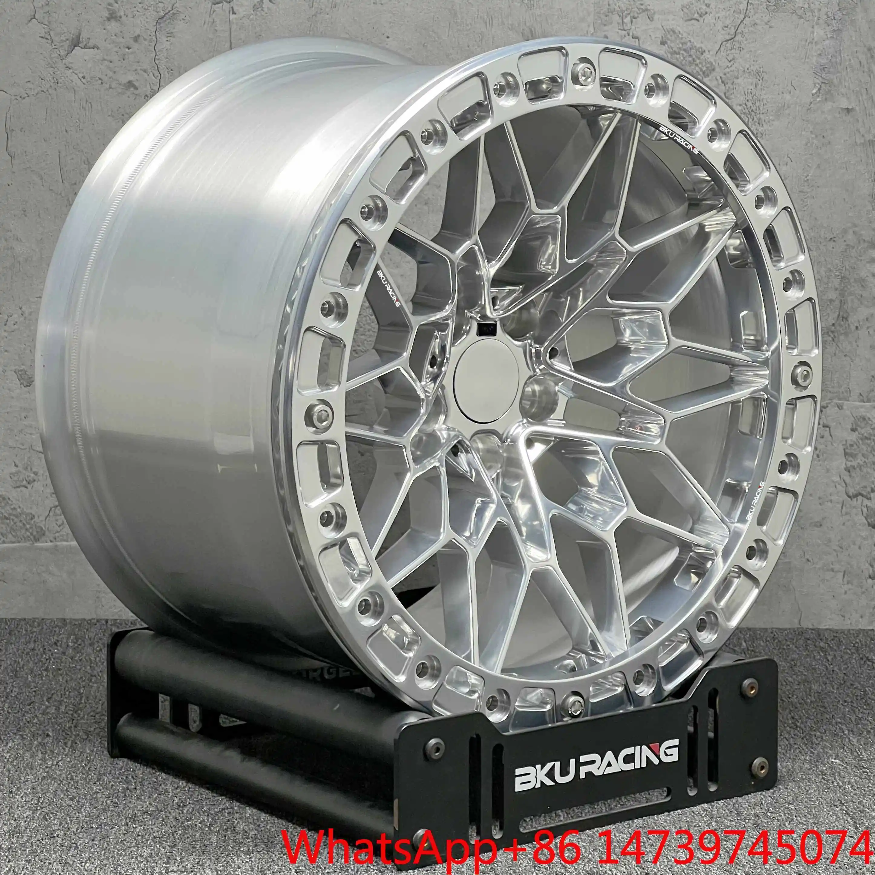 Performance WheelsBku Forged 5X115 Beadlock Wheels For Dodge Challenger SRT Hellcat Rims 17 18 19 Inch Custom Monoblock Alloy Mu