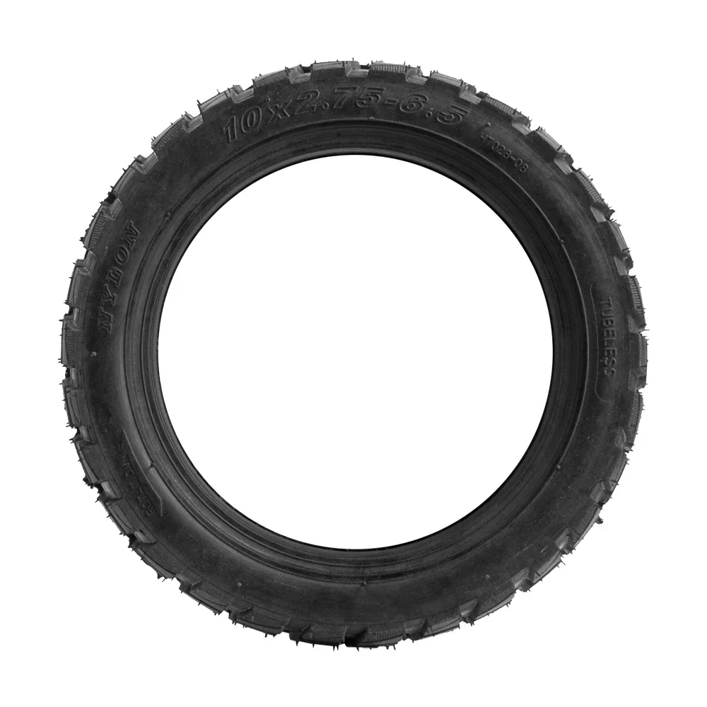10 Inch Vacuum Tire Tubeless 10x2.75-6.5 Off-Road Tires Kickscooter Wearproof Rubber Tyre for Electric Scooter Wheel Accessories
