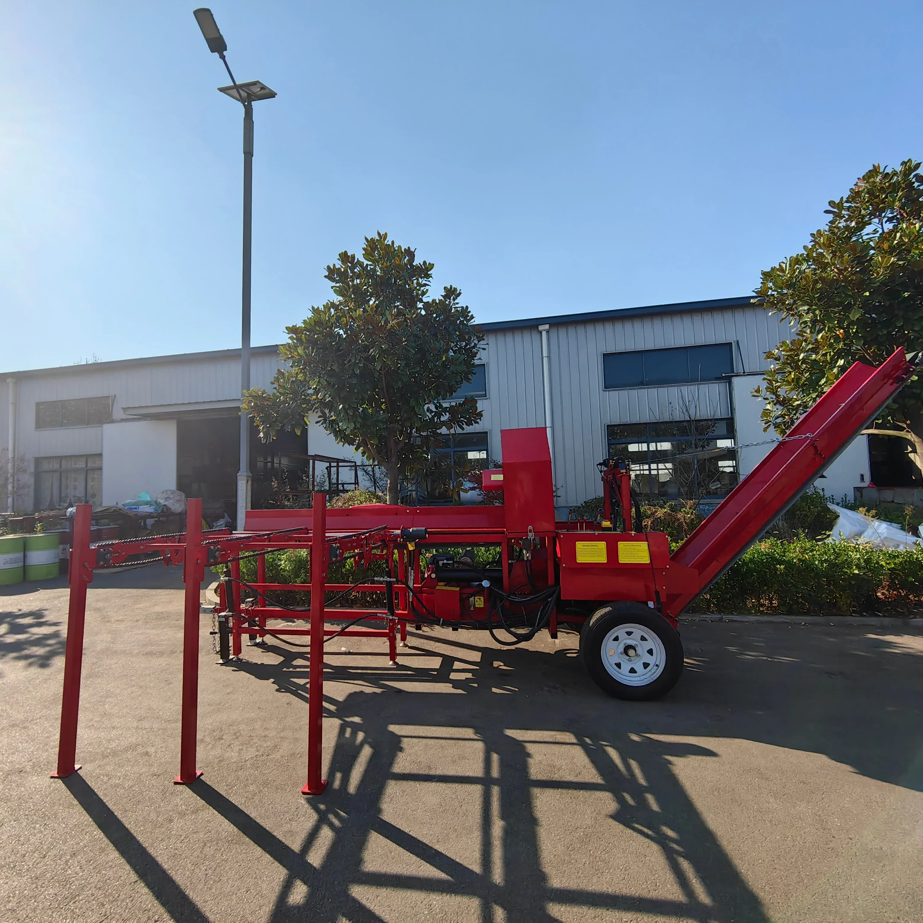 YG Customized 35T Forestry Machine Horizontal Hydraulic Wood Splitter Processor Firewood Processor With CE Certification
