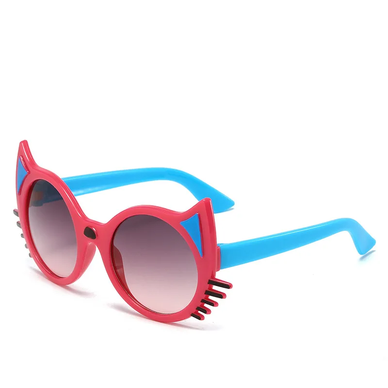 New Girls Boys Cute Cartoon Ears Sunglasses Outdoor Sun Protection Children Lovely Vintage Sun Glasses Protection Kids Eyewear image 4