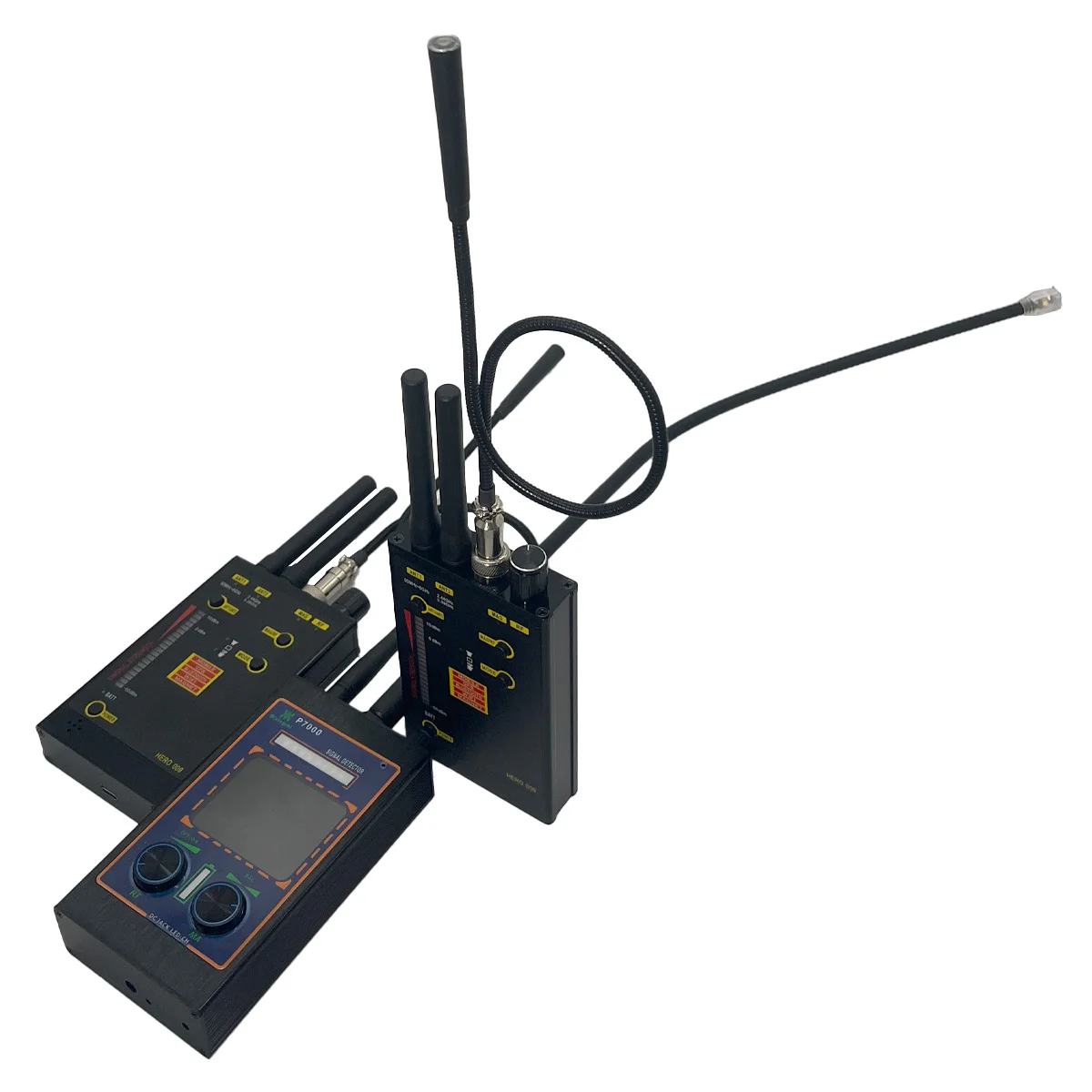 

AI Anti Spy Detector, Professional Hidden Camera Finder GPS Tracker Bug Detector with Magnetic Probe, 15H Battery 1MHz-12GHz