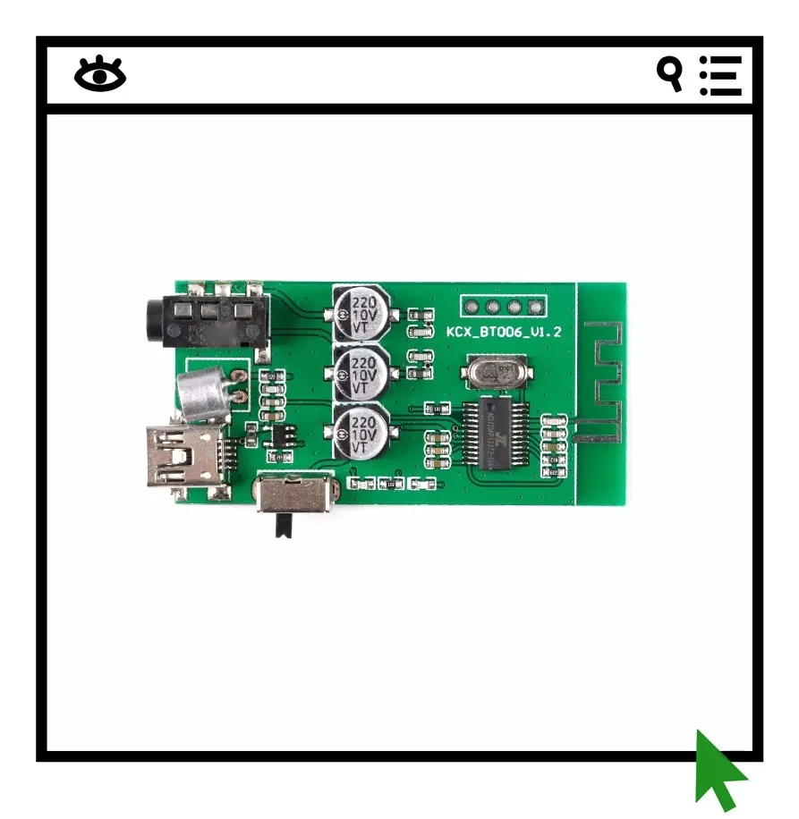 

Беспроводной Bluetooth-модуль аудиоприемника 4.2, плата приемника, стереофонический высококачественный аудиовыход