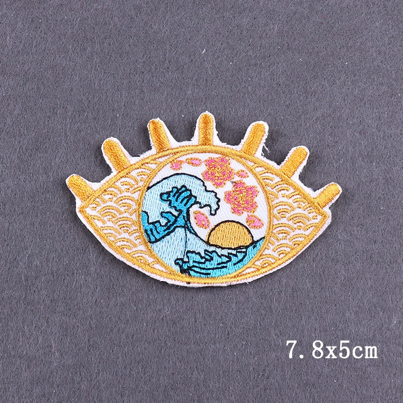 Diansour Bügelbilder für Kleidung, thermoadhäsive Aufnäher, Abenteuerlandschaft, Tier-Stickerei-Aufnäher für Kleidung, DIY – Detail 22