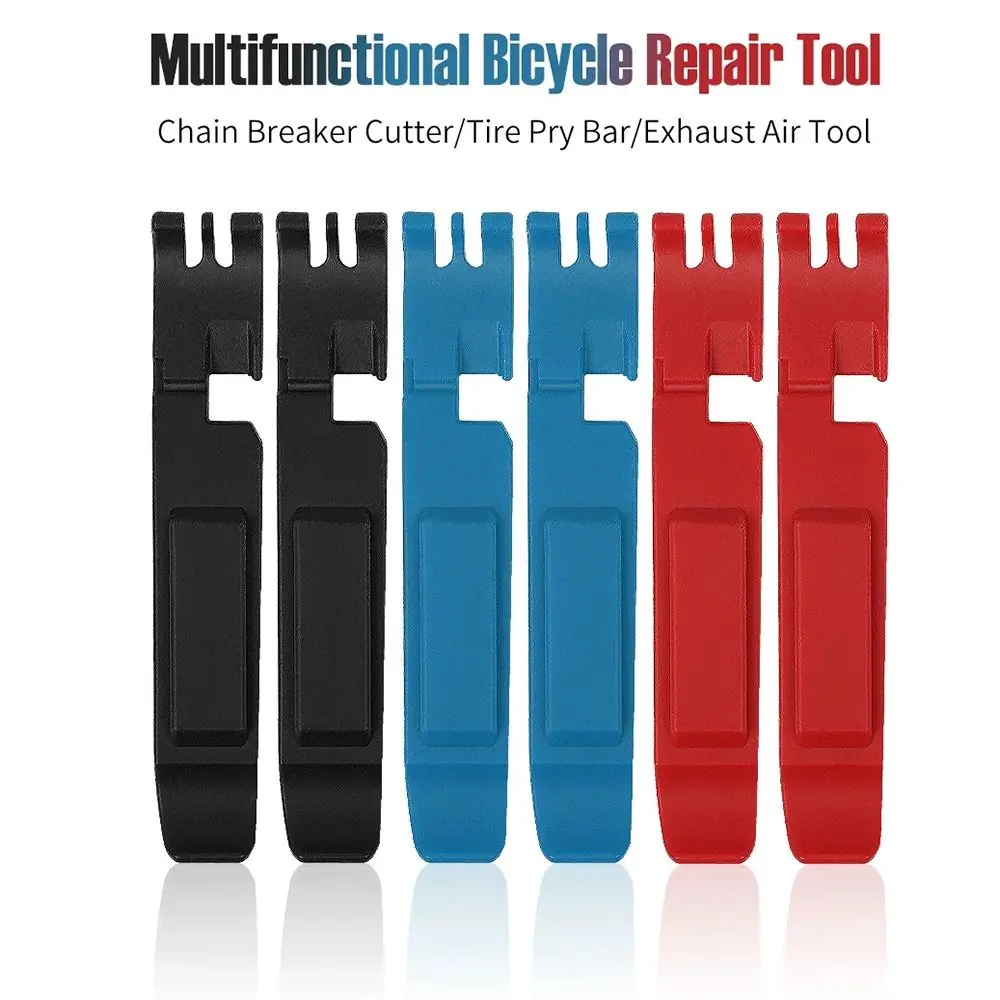 2 in 1 Bicycle Tire Lever Portable Multifunctional Tire Opening Tool Waterproof Durable Chain Breaker Cutter Bike Supplies