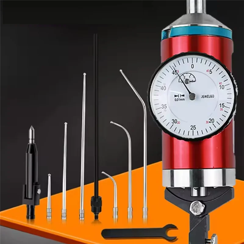ABKY-Coaxial Centering Dial Test Indicator Set 0-3Mm Center Finder Milling Tool 0.01Mm Accuracy With Wooden Box Measuring