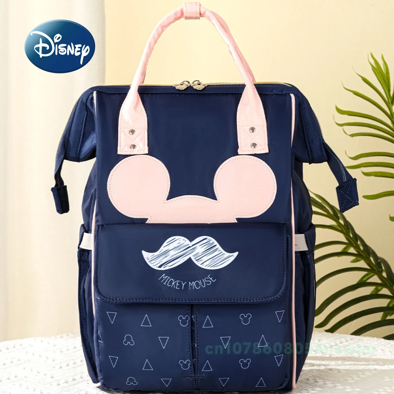 Disney Mickey New Diaper Bag Backpack Luxury Brand Original Baby Bag Cartoon Cute Baby Diaper Bag Backpack Multifunctional