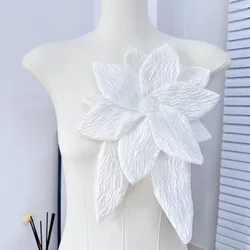 Trendy Dacron Handmade DIY Beading Flower Flower Shape Women's Clothing Accessories Clothing Accessories