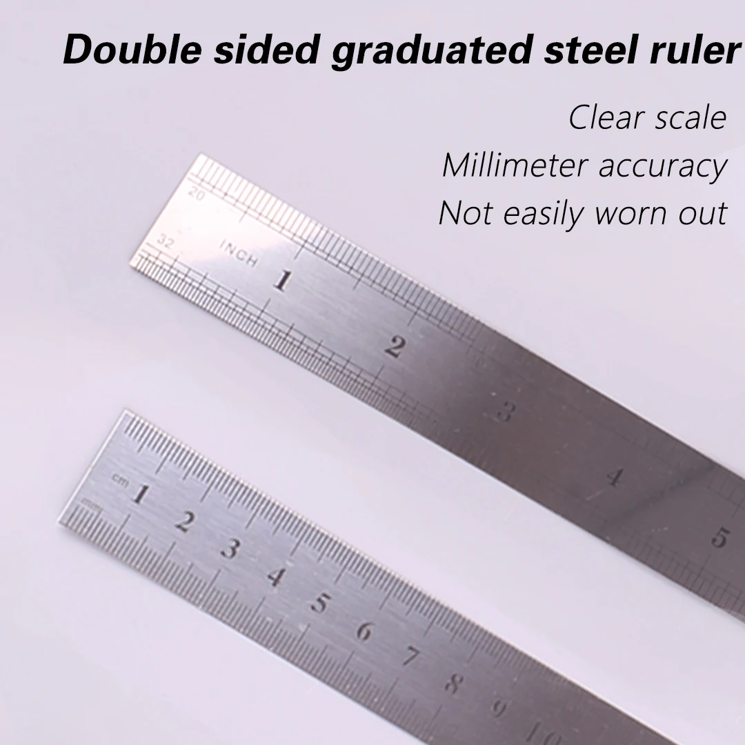 Double-Sided Stainless Steel Measuring Ruler For 50 CM Multi-Axis Center Plate Of Thin Steel Plate,For RC Model