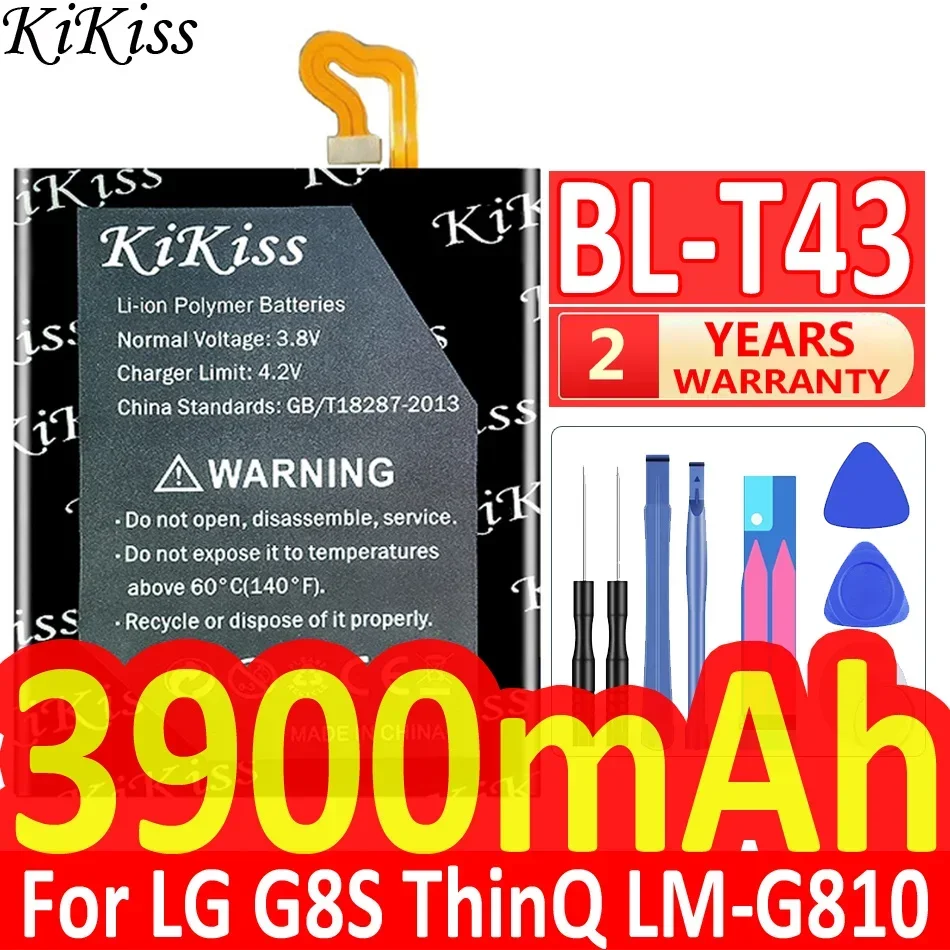 

Аккумулятор KiKiss 3900 мАч BL-T43 для LG G810, G8S ThinQ, G8S ThinQ Global, LMG810EA, LMG810EAW, LM-G810EAW