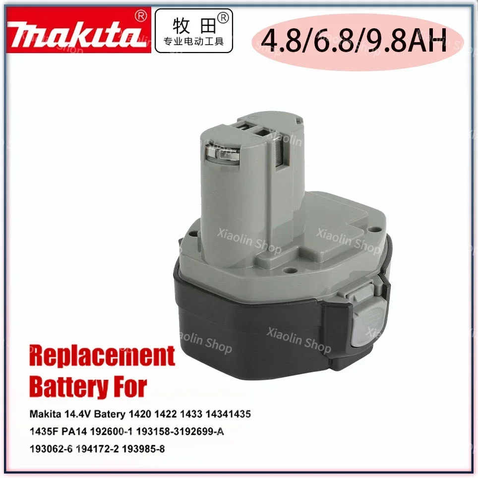 

100% Original Makita 14.4V 4800mAh NI-CD Power Tool Battery MAKITA 14.4V Battery for Makita PA14,1422,1420 192600-1 6281D 6280D