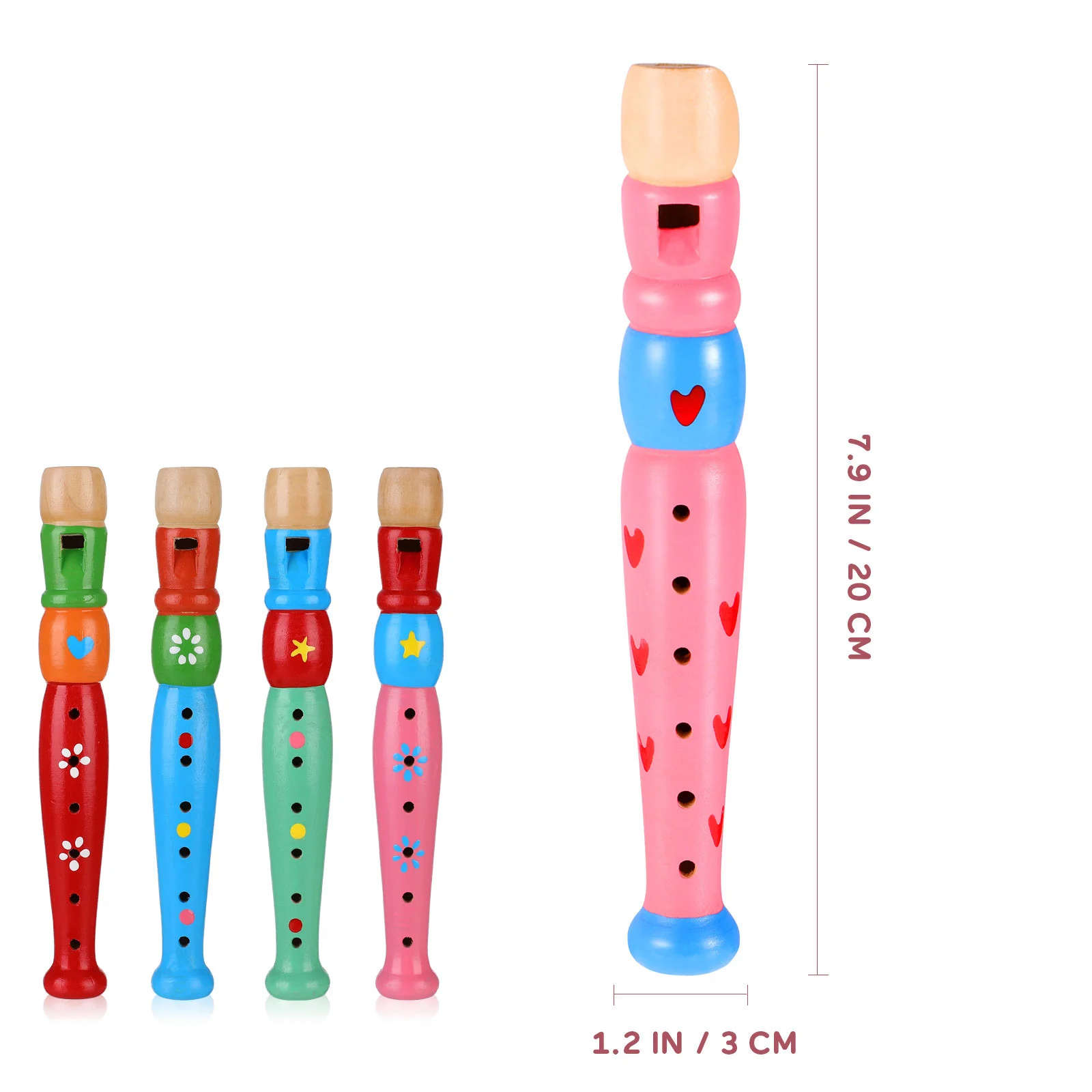 Baby Toys Early Education Puzzle Musical Children Flute Instrument Wood Instruments Piccolo