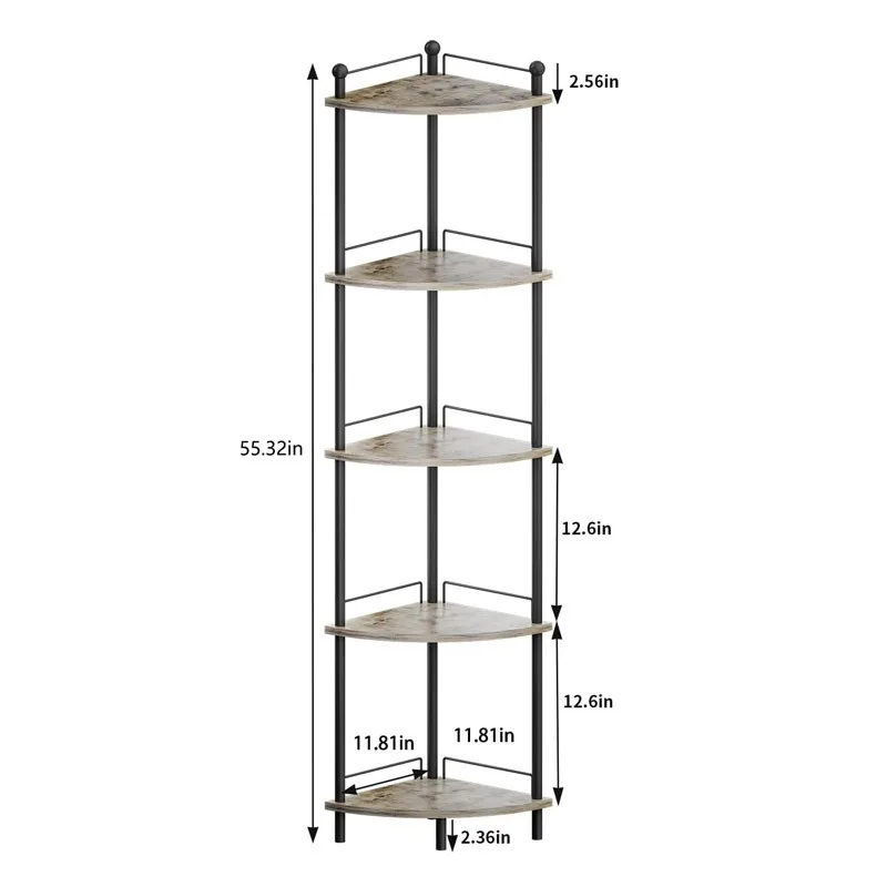 

Home living room corner rack wrought iron wood floor-to-ceiling simple storage rack flower pot balcony decorative rack