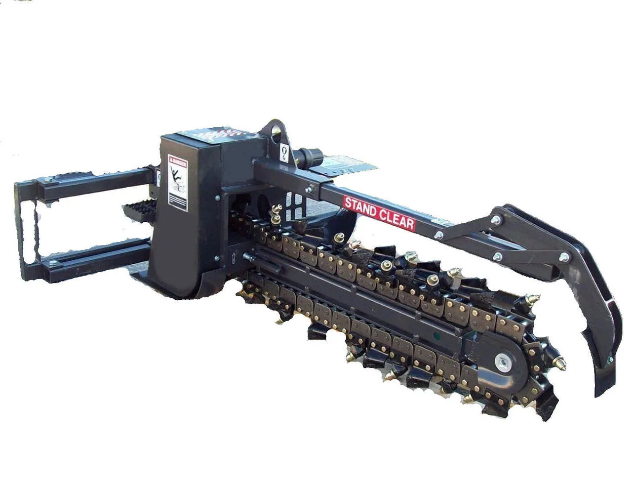 75hp Earthmoving Machinery Trencher Mini Crawler Tracked Self Propelled Hydraulic Ditcher Skid Steer Loader Trenching Machine