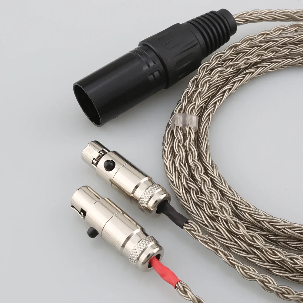 16 núcleos 7n occ cobre hifi balanceado cabo de fone de ouvido 2.5mm 3.5mm 4.4mm 6.35mm xlr plug para audeze LCD-3 lcd3 LCD-2 lcd2 LCD-4
