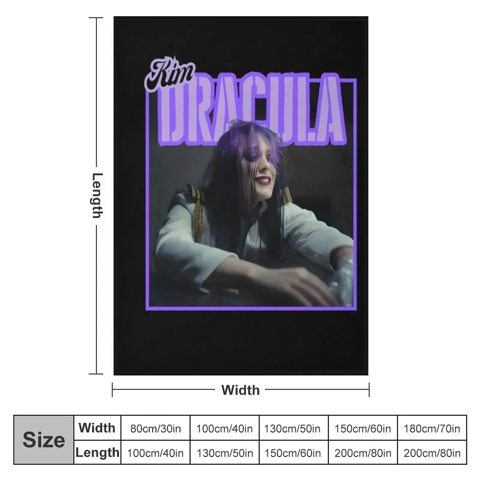 Purple Kim Dracula Throw Blanket Soft Plush Plaid wednesday Travel bed plaid Luxury Luxury Designer Blankets