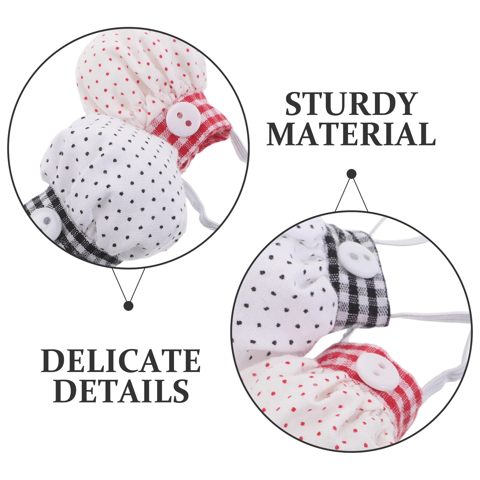 2 قطعة قبعة ل 10-15 سنتيمتر الحيوانات المحشوة الطبخ زي Diy بها بنفسك الحرفية ملحق التظاهر اللعب المطبخ دور اللعب ملابس الحيوانات الأليفة #3