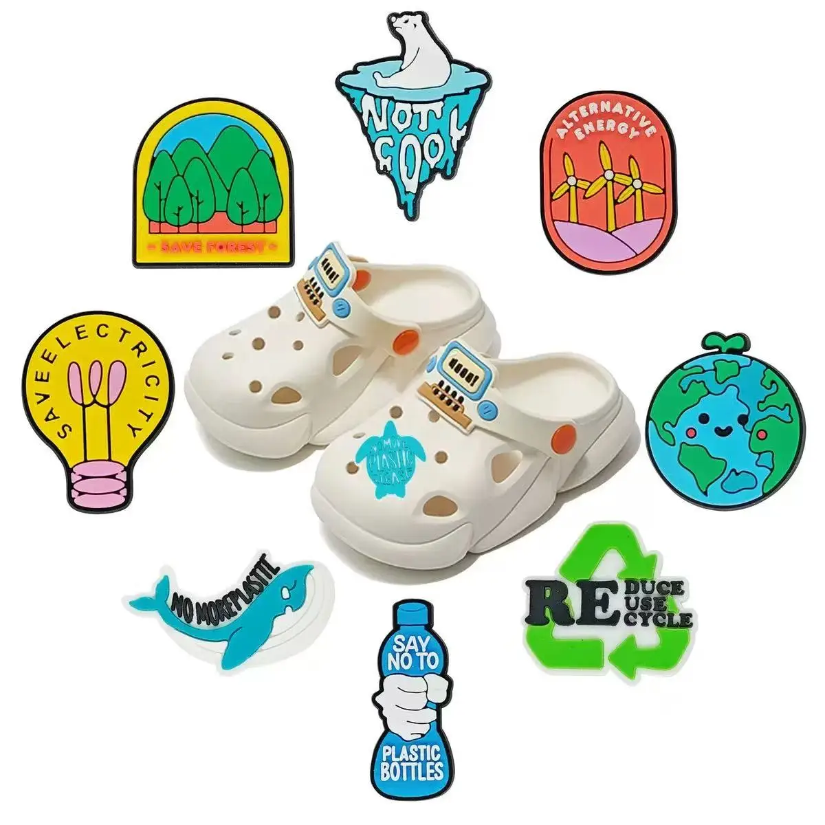 9-90pcs Environmental Protection Shoe Charms For Sandals,Shoe Decoration Accessories Shoe Pins Great Gift For Men Women