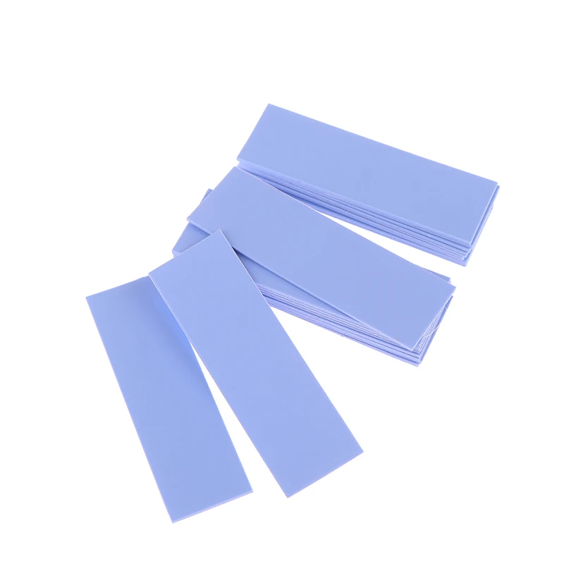 10Pcs M.2 Thermal Pad With 6.0 W/mk Thermal Conductivity Reusable Silicone GPU Heat Dissipating Conductive Cooling Pad