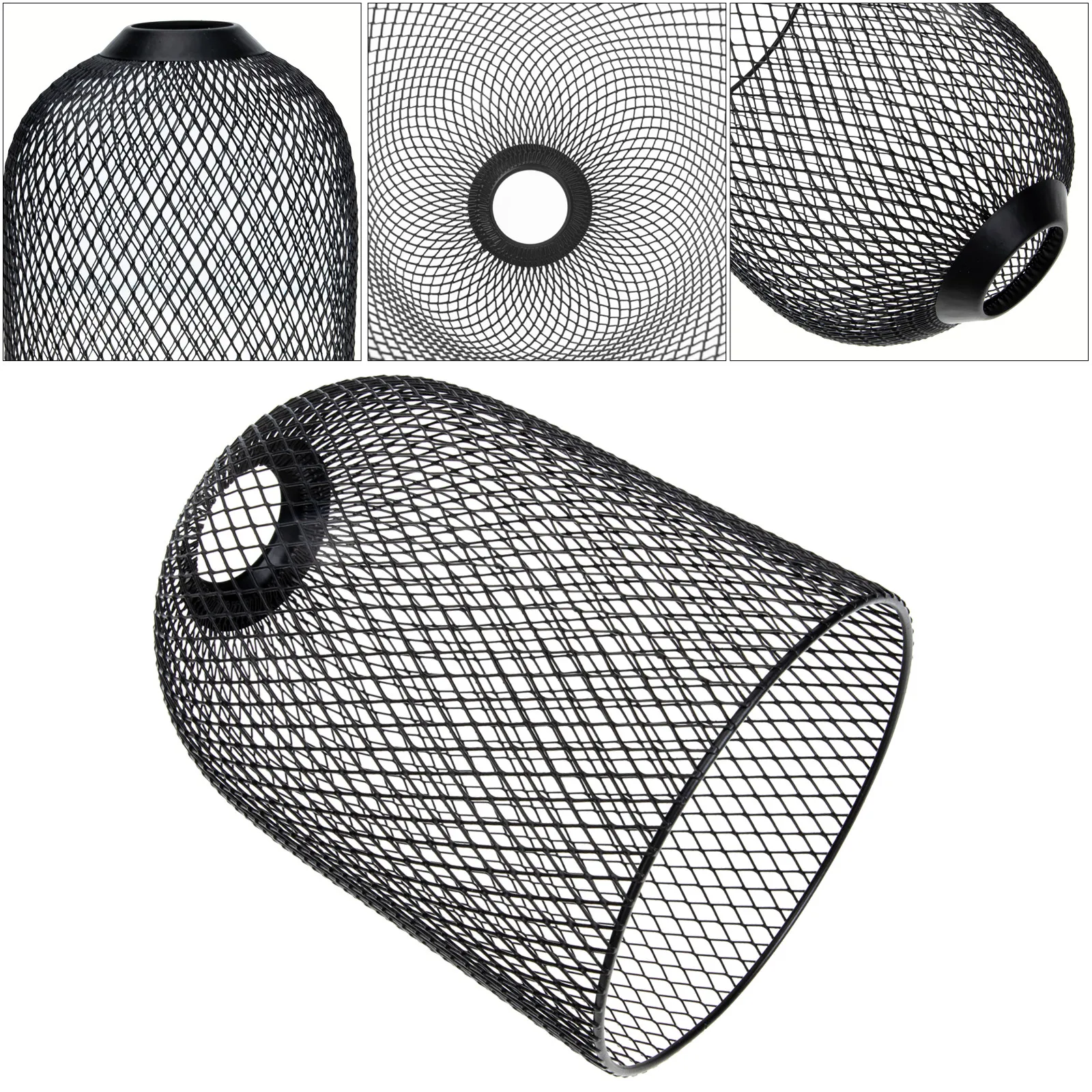 

Подвесной светильник-клетка для птиц, мини-абажур, черные плафоны для люстры, элегантные плафоны для дома и офиса, теплый свет, черные абажуры