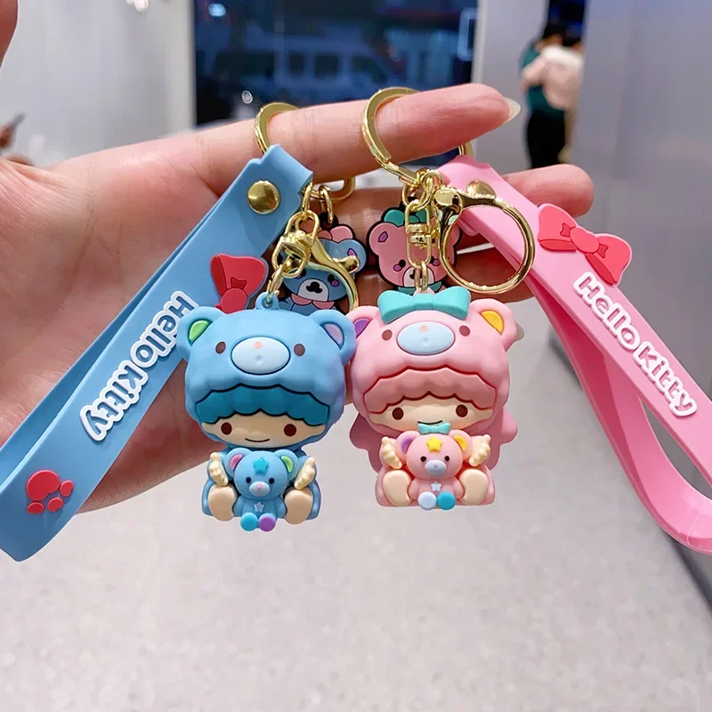 サンリオ キャラクター キーホルダー クロミ シナモロール ソフトプラスチック製 ぬいぐるみ 女の子 バッグペンダント 可愛い アニメ 車 キーホルダー ペンダント 小物ギフト