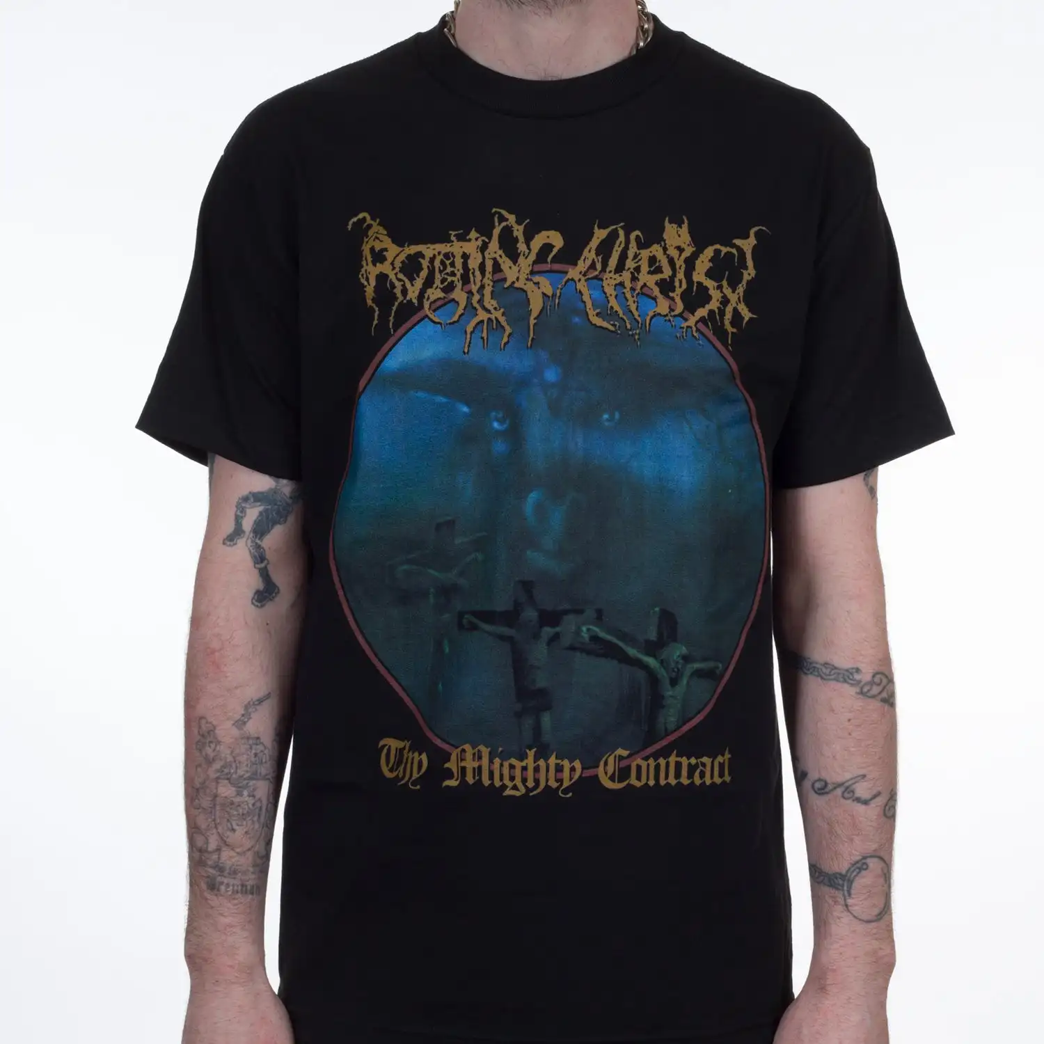 Rotting Christ 2023 Under Our Black Cult Tour Band T-Shirt 100% Cotton Graphic Tee Men Women Summer Streetwear Top