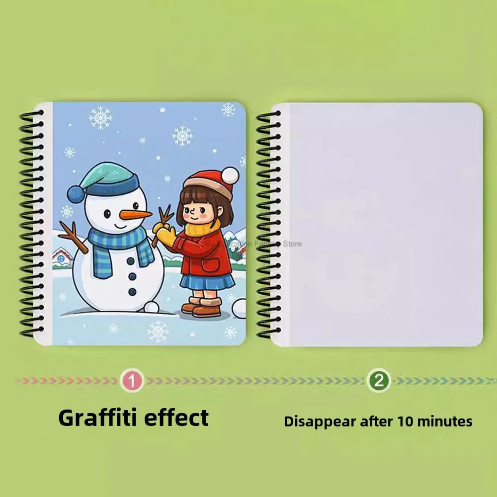 Reusable Graffiti Water Drawing Children's Magical Water Drawing Notebook Notebook Water Pen Coloring Drawing Set