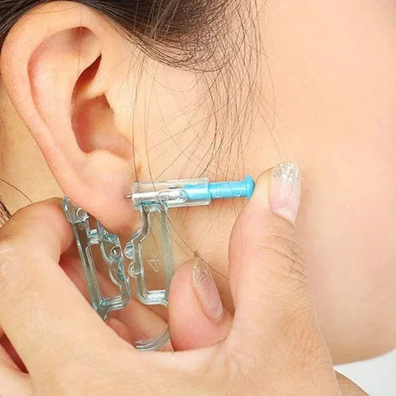 Einweg-Ohr piercing pistolen schmerzlose sterile Punktion Ohr piercer Werkzeug maschine für Ohrringe Ohr stecker Pistolen Kit 1-20 stücke