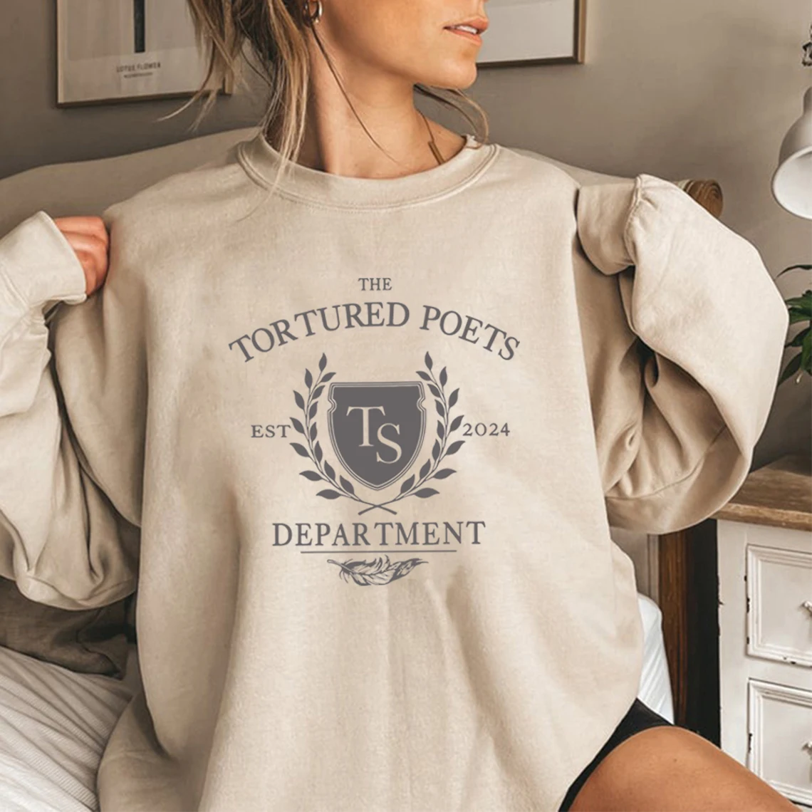 Die gequälte Dichter Abteilung Sweatshirt alle fair in Liebe und Poesie Sweatshirt Frauen Hoodies neues Album ttpd Merch Shirt Top