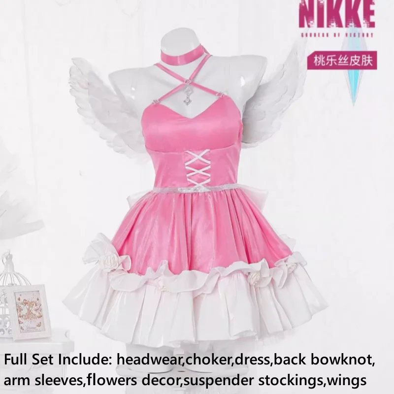 

Dorothy Cosplay Dress Game Goddess of Victory Nikke Anime Women Sexy Pink Costume Role Play Clothing Halloween Suit Stock