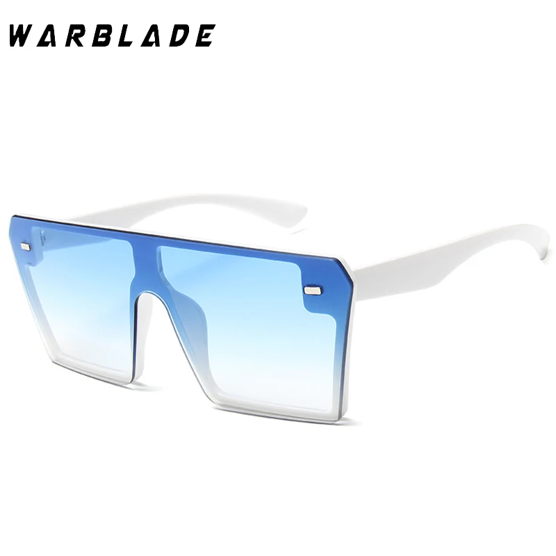 

WarBLade 2022 New Fashion Large Frame Women Sunglasses Retro Mirror Square Sun Glasses Vintage Brand Lentes De Sol Mujer UV400