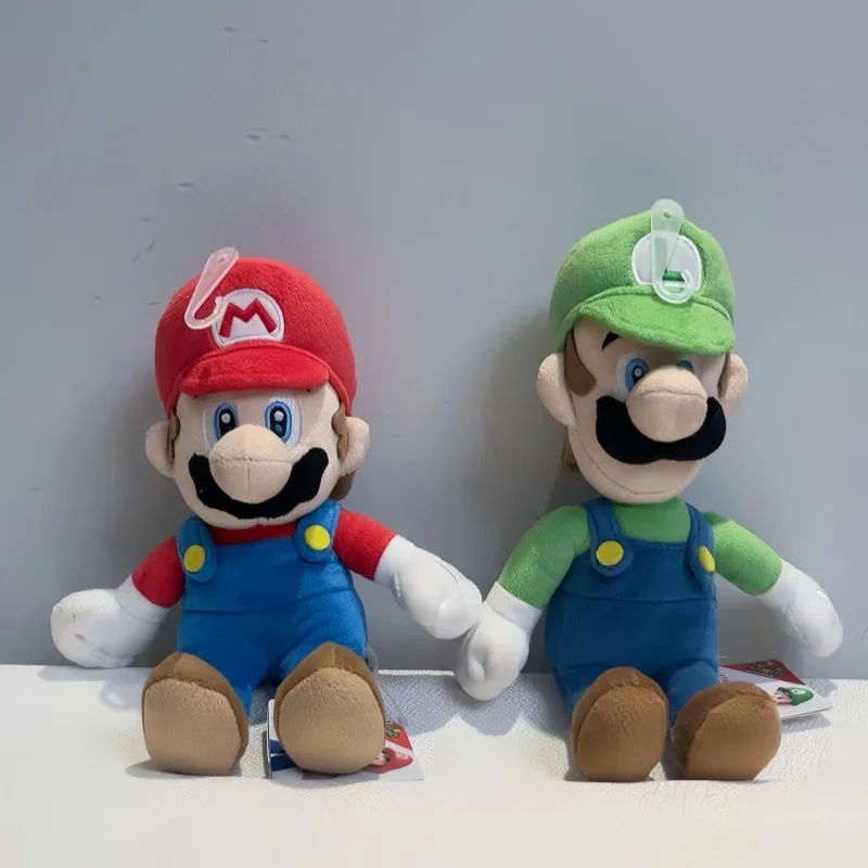 KKV Super Mario Plush Toy Anime Cartoon Cute Stuffed Doll Collectible Soft Plushie For Game Fans Home Decoration